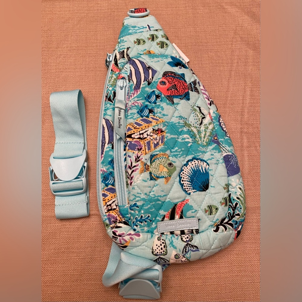 Vera Bradley Essential Compact Sling Backpack- Antilles Treasure- New With Tag